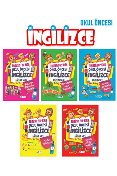 Harika Çocuk Yayınları 4 - 7 Yaş İngilizce Eğitim Seti 5 Kitap / Kolektif / /...