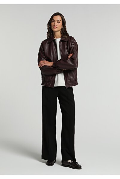 Colin's Regular Fit High Waist Wide Leg Women's Black Trousers
