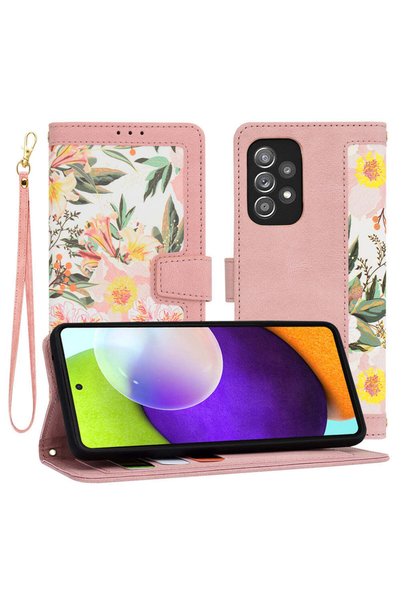 Techsuit Husă pentru Samsung Galaxy A52 5G, FlipCraft, roz - roz