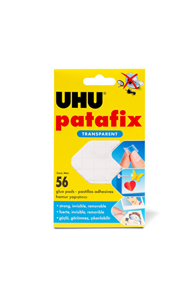 Alista Home Reusable Transparent Adhesive Patafix Invisible, 56 Pieces