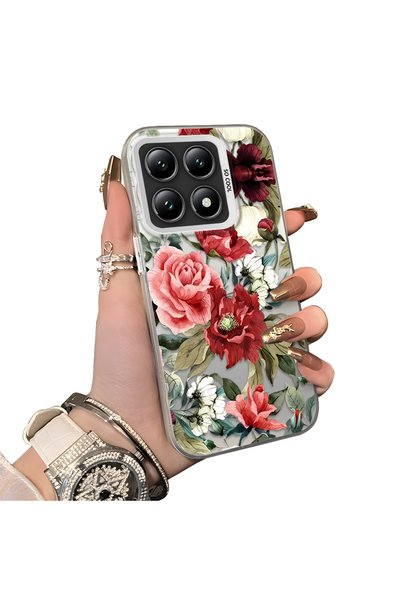 ucuc Xiaomi Mi 14t Compatible Hard Acrylic Back Silicone Edge Lens Protection...