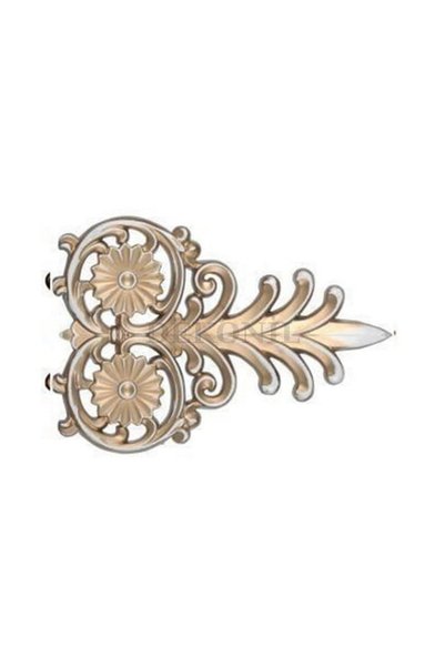 Dekonil Patina - Krem Saray Tavan Mızrak Motif 14*21 cm - 2 Adet