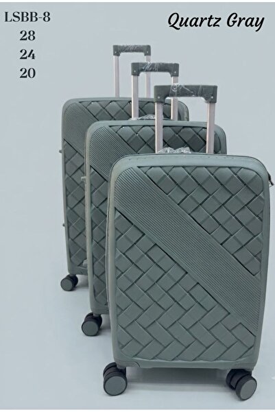Generic 3-Piece Hardside Lightweight PP Luggage Set with 360° Spinner Wheels