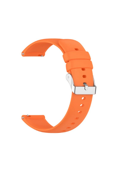 Choice16 20mm Orange Universal 20MM/22MM Silicone Watch Strap Quick Release S...