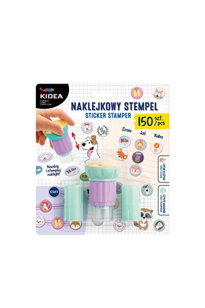 Kidea Ștampilă cu autocolante + 2 rezerve, NS150KA