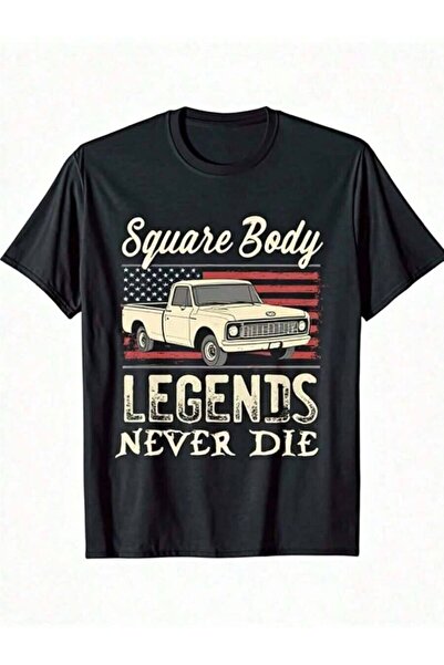 45 BPM Men' Heavy-Duty% Cotton Vintage Truck-Shirt - Distressed Square Body &...