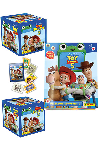 Next Plus Licensed Toy Story 5 Sticker Album + 2 Boxes (72 Packs = 360 Sticke...