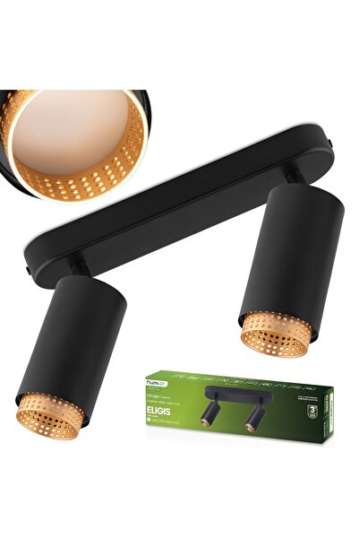 Lumiled Plafonieră LED cu spoturi 2x GU10 ELIGIS Negru