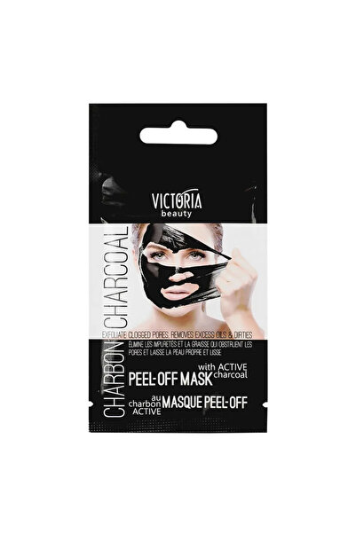 Victoria Beauty Μαύρη απολεπιστική μάσκα προσώπου με άνθρακα για μαύρα στίγμα...