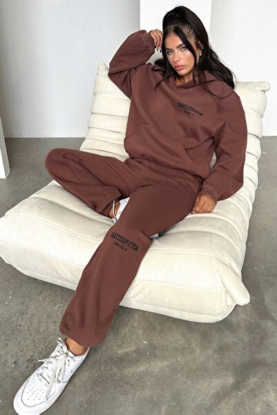 darkopia Unisex Men's and Women's Tsf Printed Oversize 3 Thread Hooded Tracks...