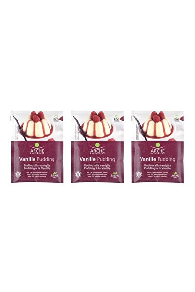 Arche Naturkuche Pachet 3 x Budinca bio de vanilie, 40g