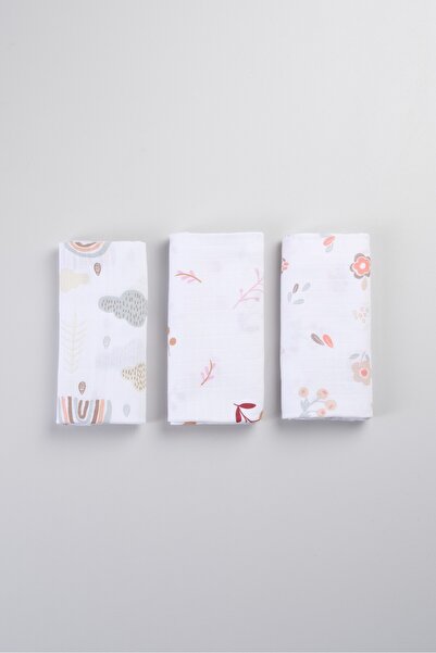 Bondberro Multi-Purpose Muslin Cover & Blanket Set of 3 100% Cotton Oeko-Tex ...