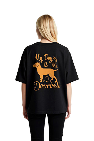 PayBuy Women's Oversize Dog Printed Funny Text Detailed Relaxed Cut Casual T-...