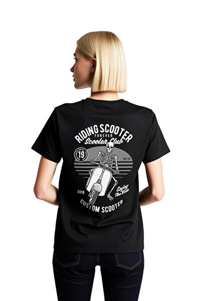 PayBuy Γυναικείο μπλουζάκι με στάμπα "Scooter Ride Forever Enjoyment"