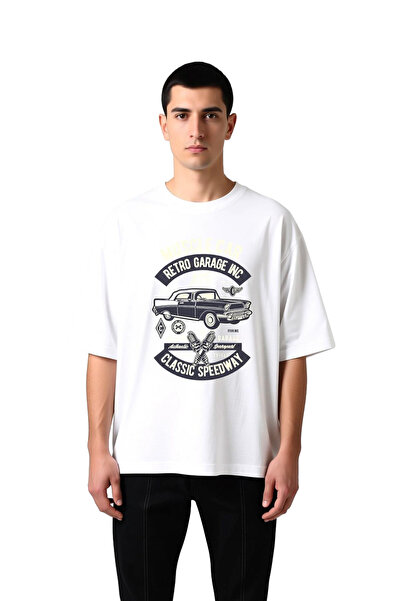 PayBuy Muscle Cars Vintage Garage Style Printed Men's Oversize T-Shirt
