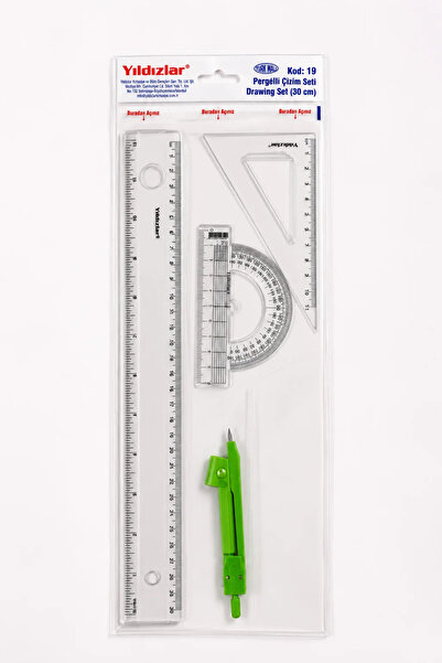 Yıldızlar Pergelli Drawing Set 4 Pieces |   Geometry and Technical Drawing Se...