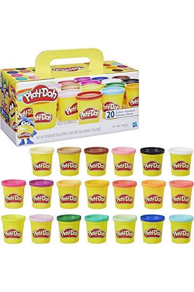 PLAY-DOH PLAYSET Play-Doh Super Color 20-Pack of 3-Ounce Cans, Kids Toys for ...