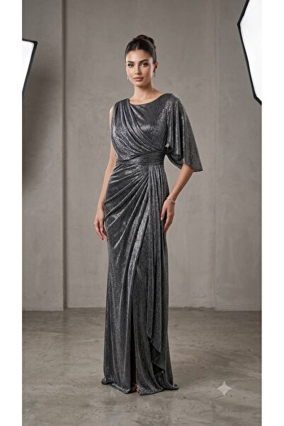 FOR COSTUME Tek Omuz Kol Abiye 10413