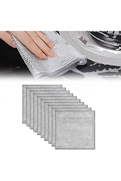 STARSTAR 10 cleaning cloths, double-sided silver
