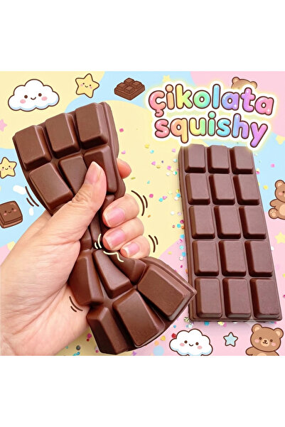 vattara Çikolata Squishy Yeni Seri Süper Esnek Sukuşi Yumuşak Oyuncak Stres O...
