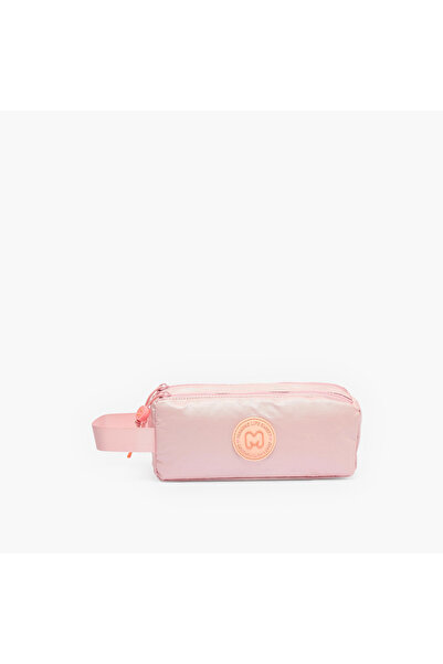 Marshmallow Applique Detail Pencil Pouch with 2 Compartments