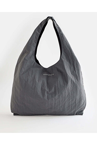 REDTAG Women Grey Printed Shopping Bag