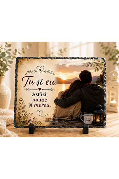hiperborea Poză, Fotografie Personalizată pe Piatră- „Tu și eu” (cu poza ta)