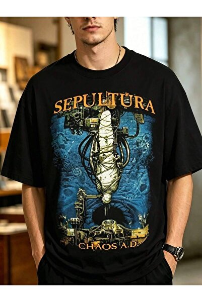 21JNRY Retro Style Plus Size Men'S Full Print Short Sleeve Loose Round Neck T...