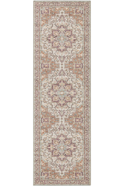Cool Halı Private XW Pastel Renkli Vintage Koridor Halısı Yolluk Eskitme Dese...