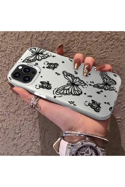 CHICASELUX حافظة فراشة أنيقة متوافقة مع هاتف iPhone 15 Pro Max، حافظة واقية م...