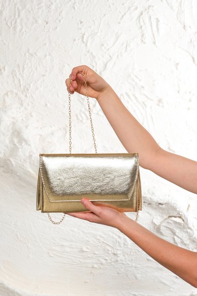 ROZA CANTA Gold Women's Evening Dress Wedding Invitation Clutch Evening Bag