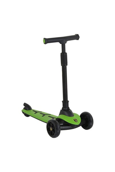 Lamborghini Trotineta Copii Pro Green, 3 Roți, LED, Direcție Gravitație, 50 k...