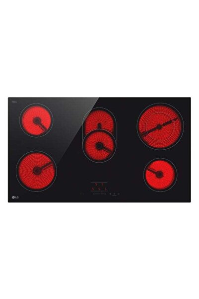 LG Built-In Radiant Cooktop, 90 cm, 5 Burners, Ceramic Glass, Black CE5Z3625B...