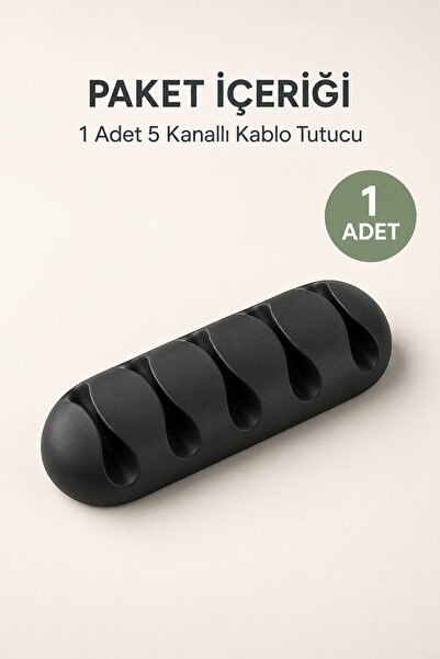 Otaru 1 Adet Bilgisayar Kablo Düzenleyici Yapışkanlı Masa Altı USB Şarj Kablosu Tutucu Organizer Aparat