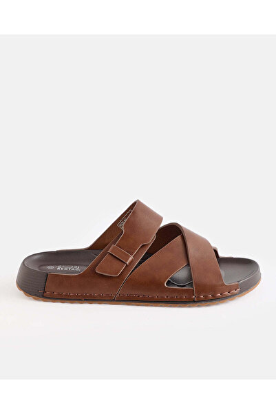 REDTAG Men Brown Arabian Comfort Sandals
