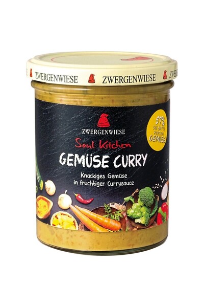 Zwergenwiese Sos de curry și legume, organic, fără gluten, 370g