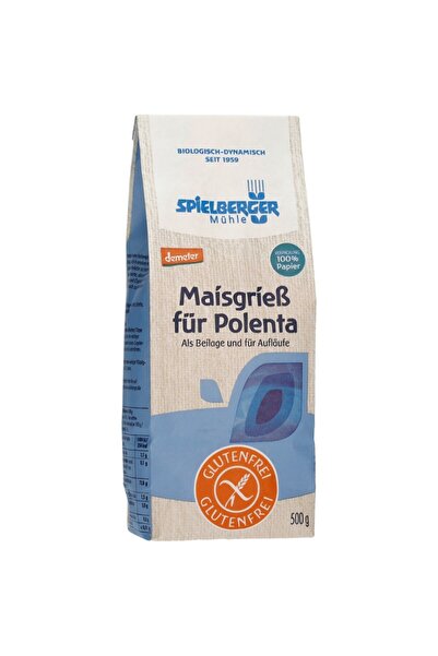 Spielberger Făină de porumb bio Demeter fără gluten pentru mamaligă, 500g