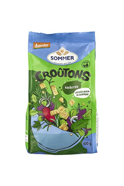 SOMMER Crutoane vegetale vegane Demeter bio, 100g