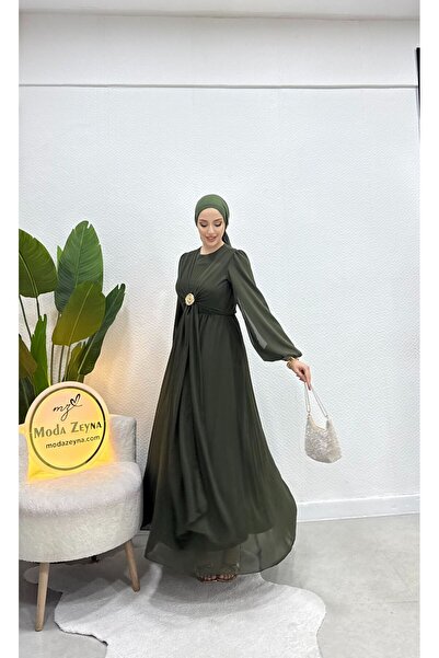 moda zeynaa Nare Şifon Elbise