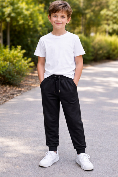 LİFA KİDS Girls' and Boys' Sweatpants Lycra 2 Thread Seasonal School-Casual