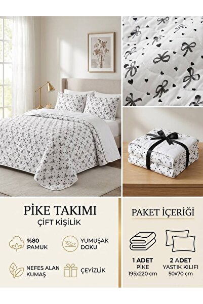 meressa home (Yastık Kılıfı Hediyeli)Pinterest Model Fiyonklu Yün Pike
