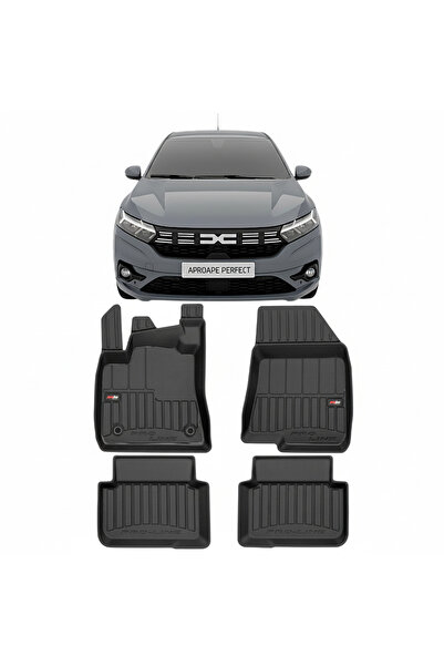 FroGum Set of Deep Tray Type Car Floor Mats for Dacia Logan 3 Facelift New Lo...