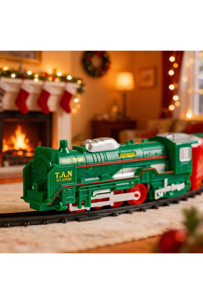Alista Home Battery-operated Christmas train, 3 different tracks, 19 pieces, ...