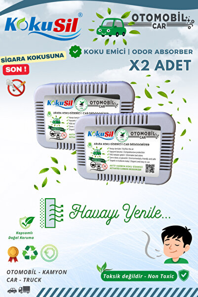 Otomobil-Araba, Oto ve Kamyon Koku Giderici Koku Emici 2 li Paket