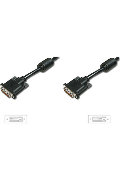 Digitus Καλώδιο DVI-D αρσενικό σε DVI-D αρσενικό 5μ (AK-320101-050-S)