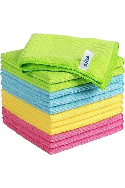 MR.SIGA Microfiber Cleaning Cloths, Streak Free Microfiber Towels, 12 Pack | ...