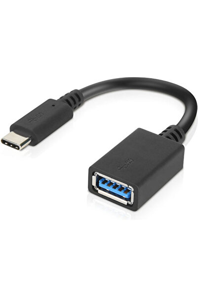 LENOVO Μετατροπέας USB-C αρσενικό σε USB-A θηλυκό Μαύρο 1 τεμάχιο 4X90Q59481