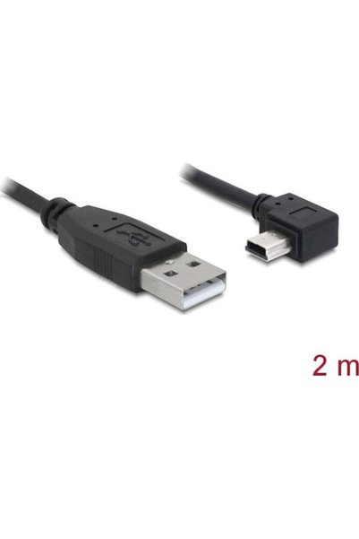 DELOCK Καλώδιο USB 2.0 2μ A-αρσενικό σε mini B-αρσενικό (82682)