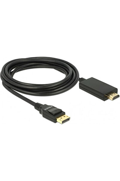 DELOCK Καλώδιο DisplayPort Αρσενικό - HDMI Αρσενικό 3μ Μαύρο