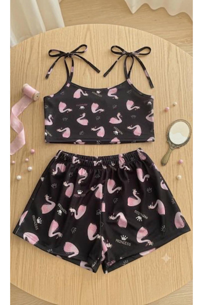 PEMBİŞ HOMEWEAR ŞORT TAKIMI SZNSNU